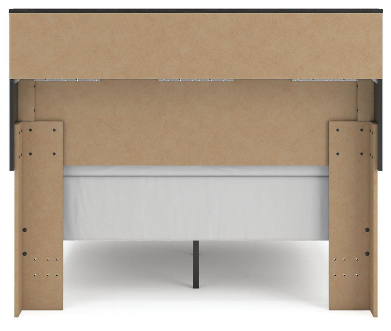 Broachmyn Full Bookcase Bed, Dresser and Mirror - PCB1118B15