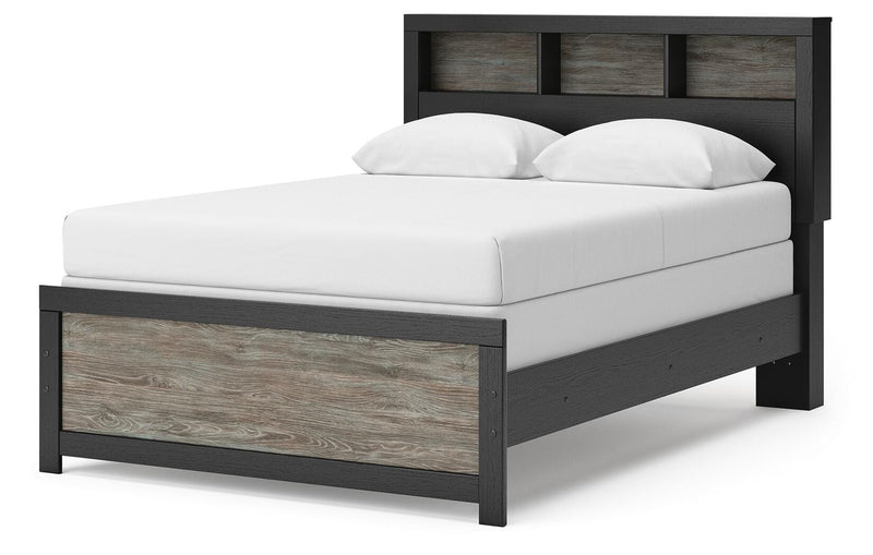 Broachmyn Full Bookcase Bed, Dresser and Mirror - PCB1118B15