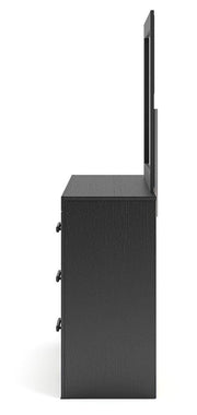 Broachmyn Full Bookcase Bed, Dresser and Mirror - PCB1118B15