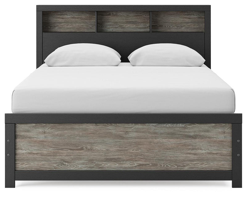 Broachmyn Queen Bookcase Bed, Dresser and Mirror - PCB1118B3