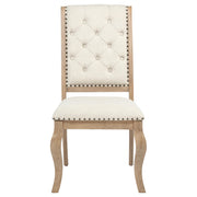 Brockway Upholstered Dining Chair Barley Brown (Set of 2) - 110292