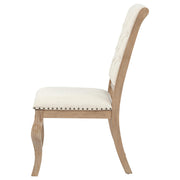 Brockway Upholstered Dining Chair Barley Brown (Set of 2) - 110292