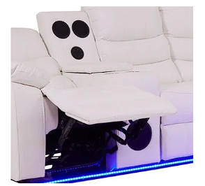 Bronx White 3-pc  Sectional - BRONX-WT-3-PC-SEC