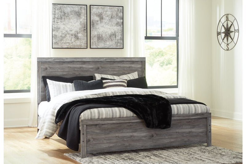 Bronyan Dark Gray King Panel Bed - DMV FurnitureKing Bed