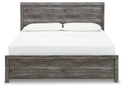 Bronyan King Panel Bed with Dresser in Dark Gray - PKG014946