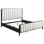 Brookmead 4-piece Upholstered Eastern King Bedroom Set Black - 224710KE-S4