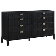 Brookmead 5-piece Upholstered Eastern King Bedroom Set Black - 224710KE-S5