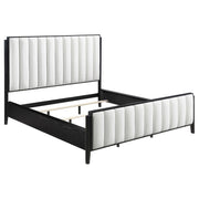 Brookmead 60-inch Upholstered California King Bed Black - 224710KW
