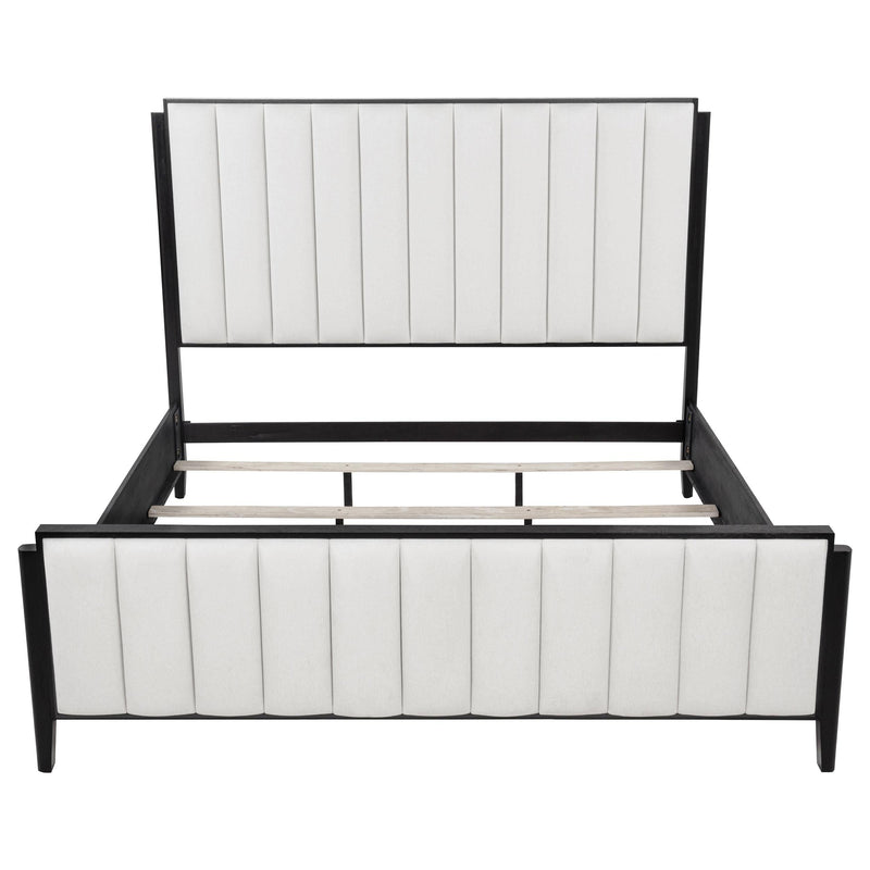 Brookmead 60-inch Upholstered Eastern King Bed Black - 224710KE