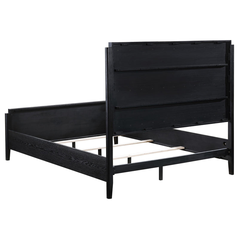 Brookmead Wood Queen Panel Bed Black - 224711Q