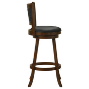 Broxton Upholstered Swivel Bar Chair Chestnut (Set of 2) - 101920