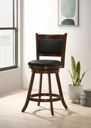 Broxton Upholstered Swivel Counter Chair Chestnut (Set of 2) - 101919