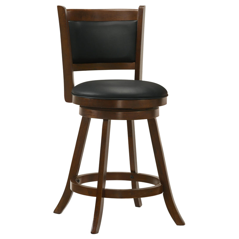 Broxton Upholstered Swivel Counter Chair Chestnut (Set of 2) - 101919
