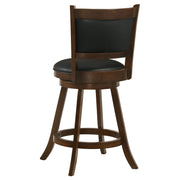 Broxton Upholstered Swivel Counter Chair Chestnut (Set of 2) - 101919