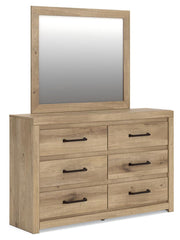 Brozmont Queen Panel Bed, Dresser and Mirror - B1045B3