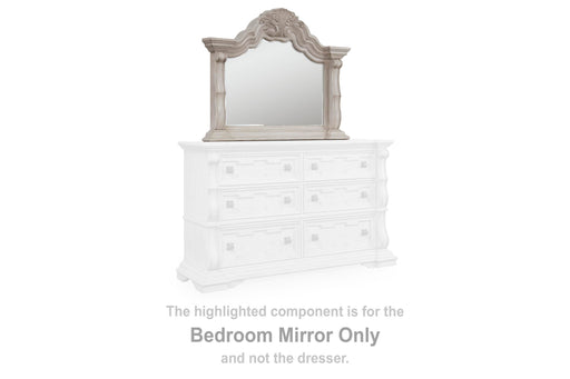 Bruchandi Antique White Bedroom Mirror - PCB948-36