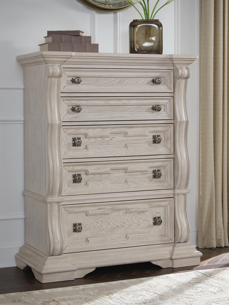 Bruchandi Antique White Chest of Drawers - PCB948-46