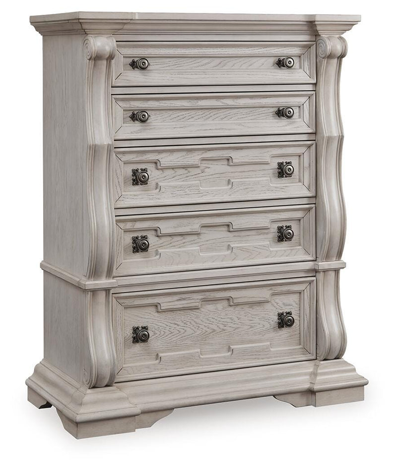 Bruchandi Antique White Chest of Drawers - PCB948-46