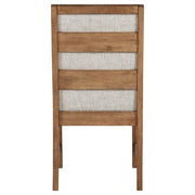 Bruner Upholstered Side Chair Natural Brown (Set of 2) - 109102