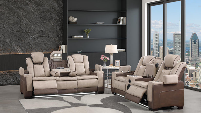 Bruno 2 Pc Living Room Set Brown - Bruno 2 Pc Living Room Set Brown