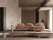 Bubble Sectional Sofa in Brown - 200-ELI-BUB-DSN-112-T-881-S