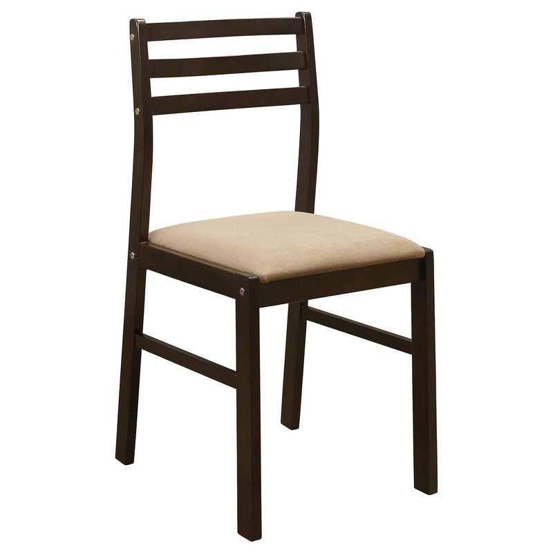 Bucknell 3-piece Round Drop Leaf Dining Table Set Cappuccino - 130005