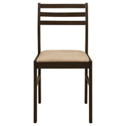Bucknell 3-piece Round Drop Leaf Dining Table Set Cappuccino - 130005