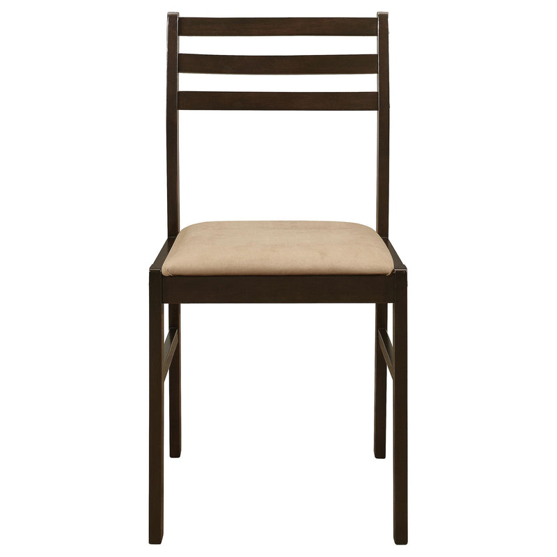 Bucknell 3-piece Round Drop Leaf Dining Table Set Cappuccino - 130005