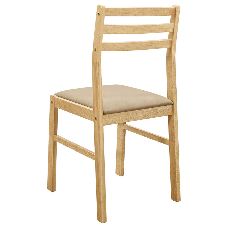 Bucknell 3-piece Round Drop Leaf Dining Table Set Natural - 130006