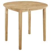 Bucknell 3-piece Round Drop Leaf Dining Table Set Natural - 130006