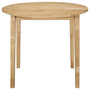 Bucknell 3-piece Round Drop Leaf Dining Table Set Natural - 130006