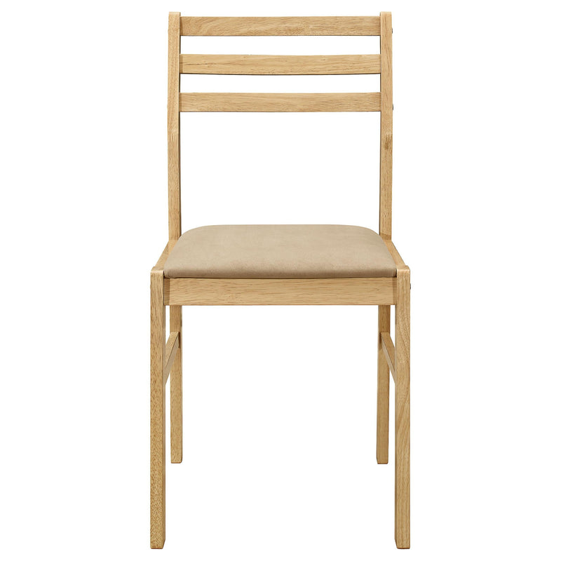 Bucknell 3-piece Round Drop Leaf Dining Table Set Natural - 130006