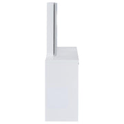 Bunbury Makeup Vanity Table Set Storage Mirror and Stool White - 930280