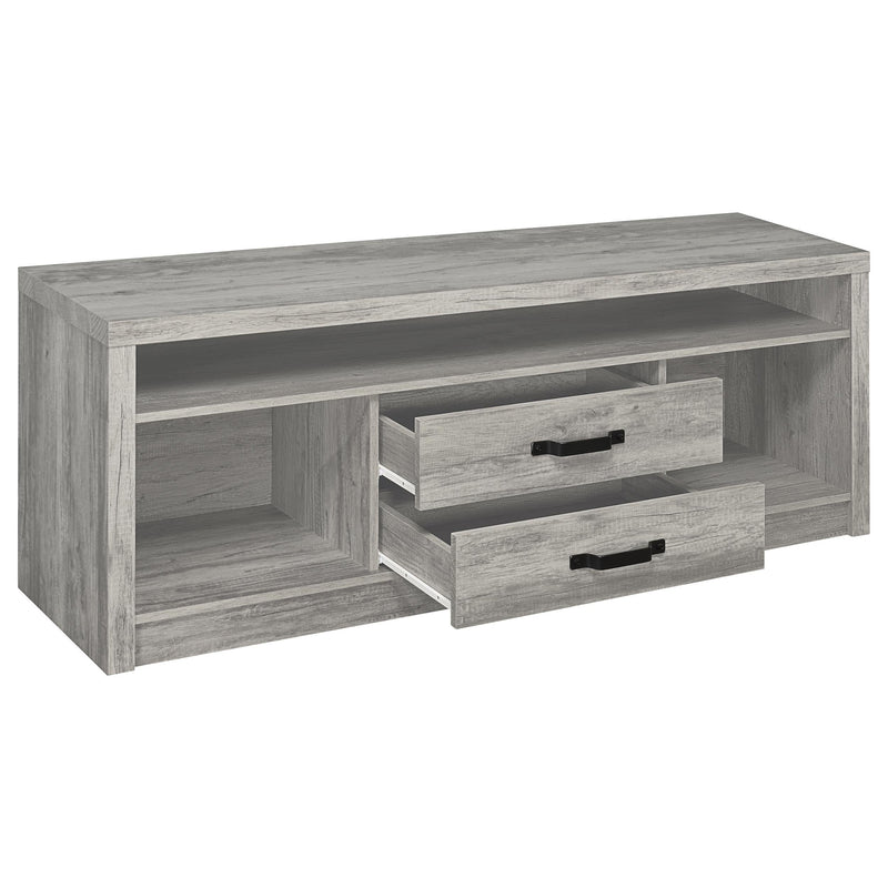 Burke 3-piece 59-inch TV Entertainment Center Grey Driftwood - 701024-SET