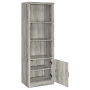 Burke 4-shelf Engineered Wood Media Tower Grey Driftwood - 707726