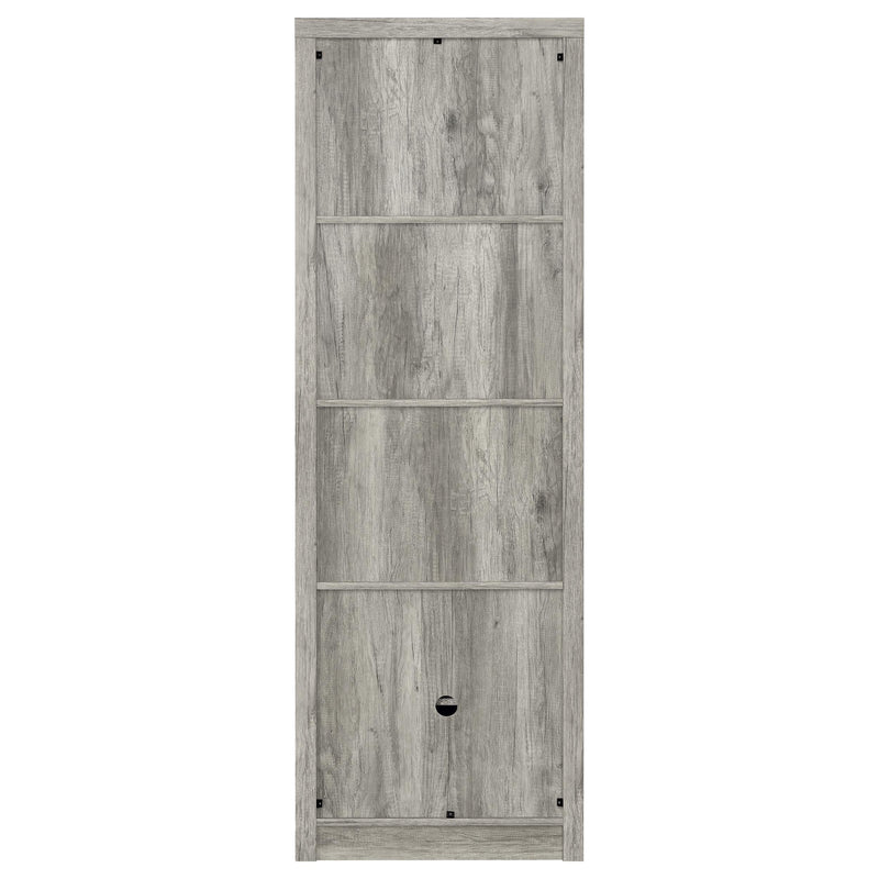 Burke 4-shelf Engineered Wood Media Tower Grey Driftwood - 707726