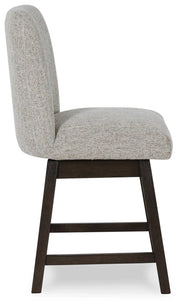 Burkhaus Dark Brown Counter Height Barstool (Set of 2) - D984-124X2