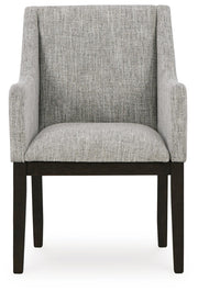 Burkhaus Dark Brown Dining Arm Chair (Set of 2) - D984-01AX2
