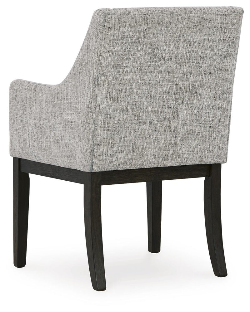 Burkhaus Dark Brown Dining Arm Chair (Set of 2) - D984-01AX2