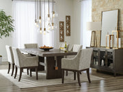 Burkhaus Dark Brown Extendable Upholstered Dining Set - DMV FurnitureDining Room Set