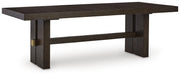 Burkhaus Dining Table and 6 Chairs in Dark Brown - PKG023626