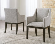 Burkhaus Dining Table and 6 Chairs in Dark Brown - PKG023626