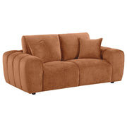Burnett 4-piece Chenille Upholstered Sofa Set Burnt Orange - 504951-S4