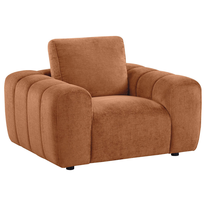 Burnett 4-piece Chenille Upholstered Sofa Set Burnt Orange - 504951-S4