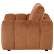 Burnett Chenille Upholstered Accent Chair Burnt Orange - 504953