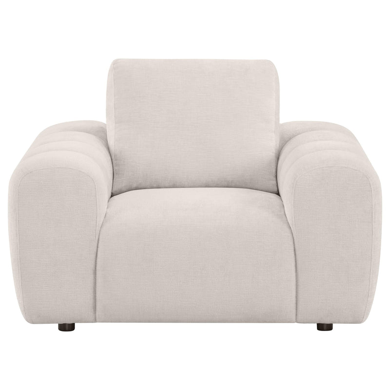 Burnett Chenille Upholstered Accent Chair Ivory - 504957