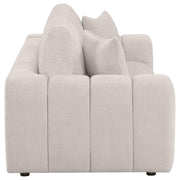Burnett Chenille Upholstered Wide Arm Sofa Ivory - 504955