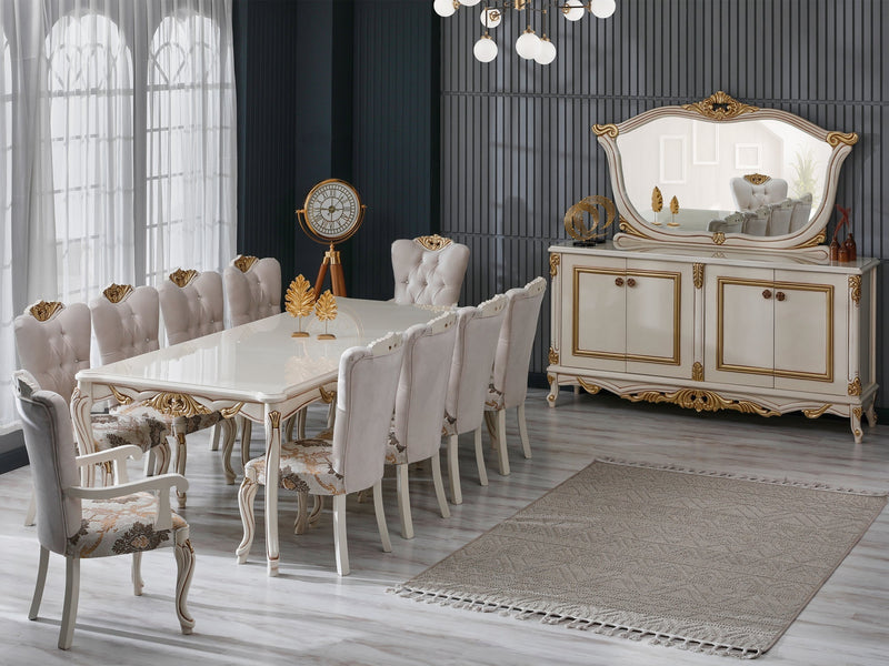 Buse 144" Wide 12 Person Dining Table - Dining Tables