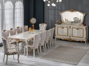 Buse 78" Wide 4 Door Buffet With Mirror - Buffets & Sideboards