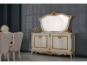 Buse Diningroom Consol With Mirror Cream - 115-BUS-HM571-CONWM